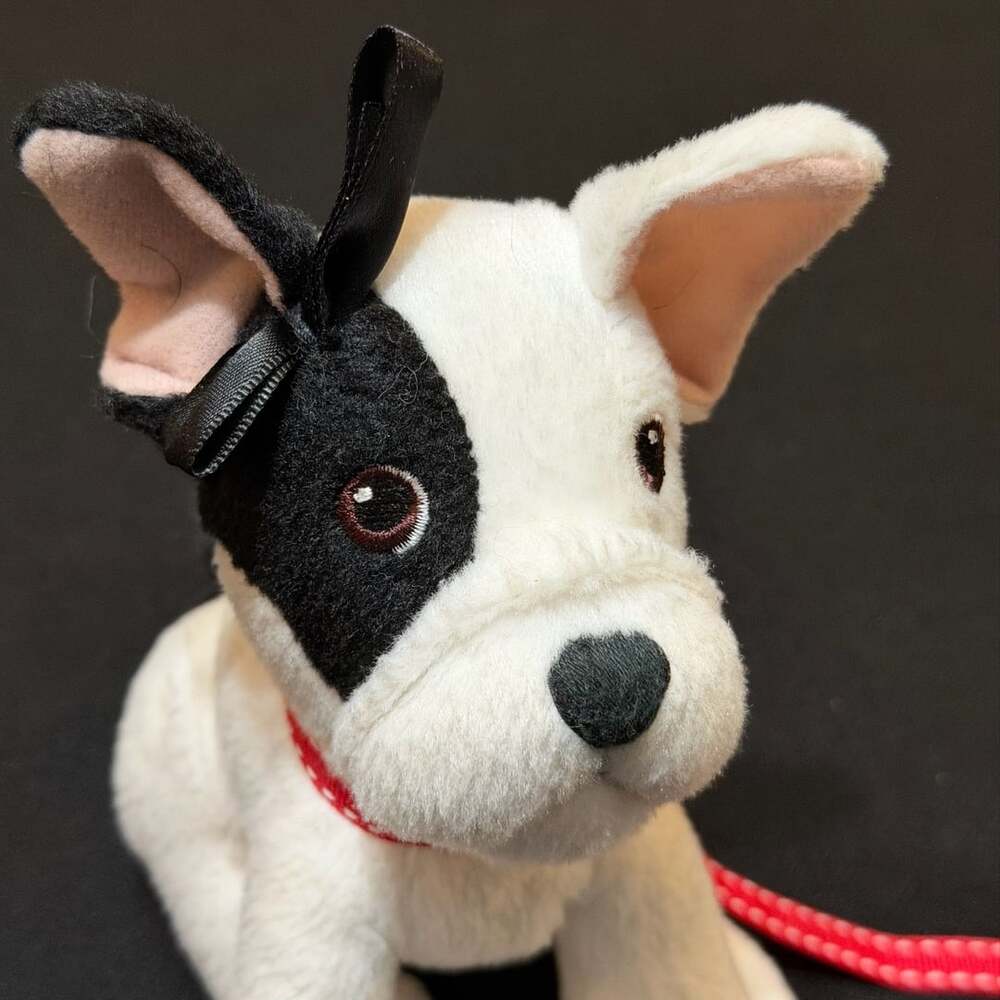 American Girl Bon Bon French Bulldog Plush Dog with Leash 2014 - Picture 4 of 12